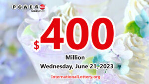 2023年6月19日：一位幸运玩家赢得了100万美元；Powerball奖池达到4亿美元。